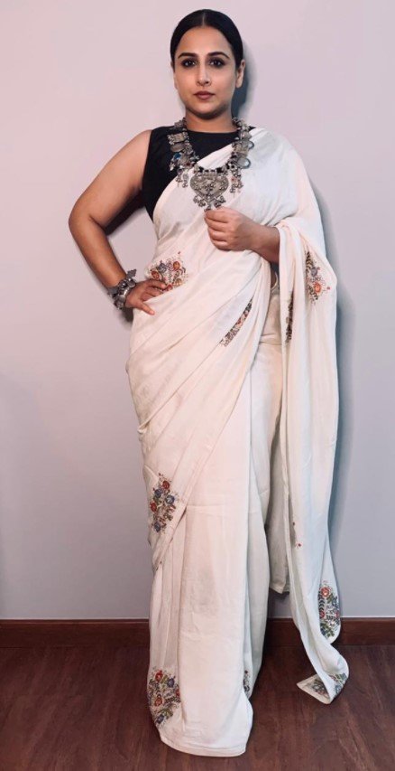 Easy And Comfortable Sarees To Steal From Vidya Balan For Your Everyday  Work