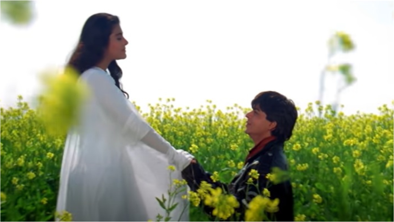 Kajol and Shah Rukh Khan. Pic credit YRF Youtube 