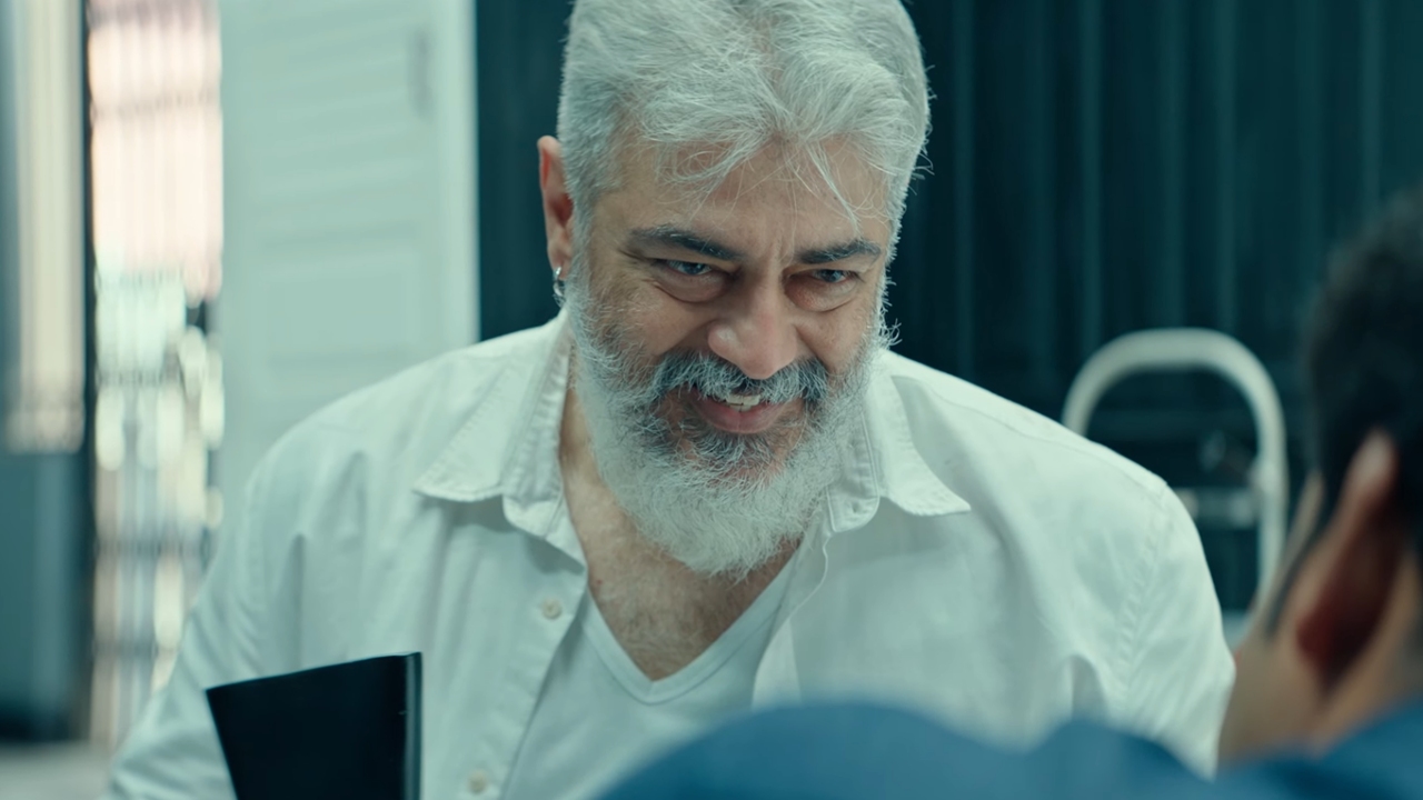 Ajith Kumar di Thunivu (tangkapan layar dari trailer)