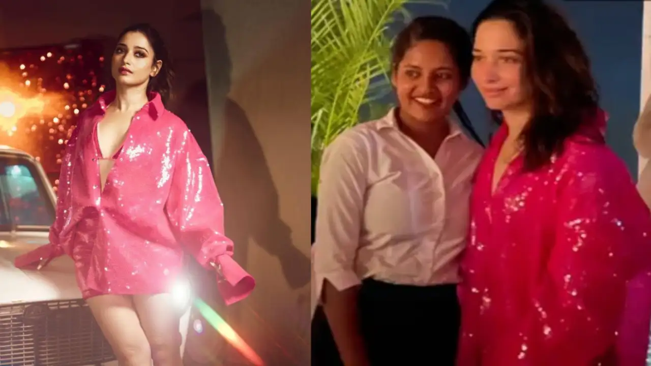 Tamanna Bhatia New Sexiy Video - Tamannaah Bhatia REPEATS her Rs. 2.27 lakh sequin top on New Year's Eve  celebration with Vijay Varma | PINKVILLA