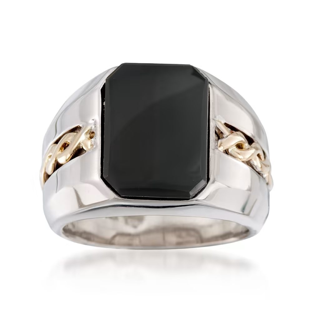 Ross Simons Men's Black Onyx Ring