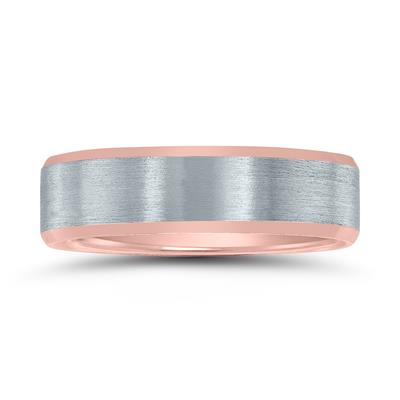 Szul Contemporary Two Tone Wedding Band