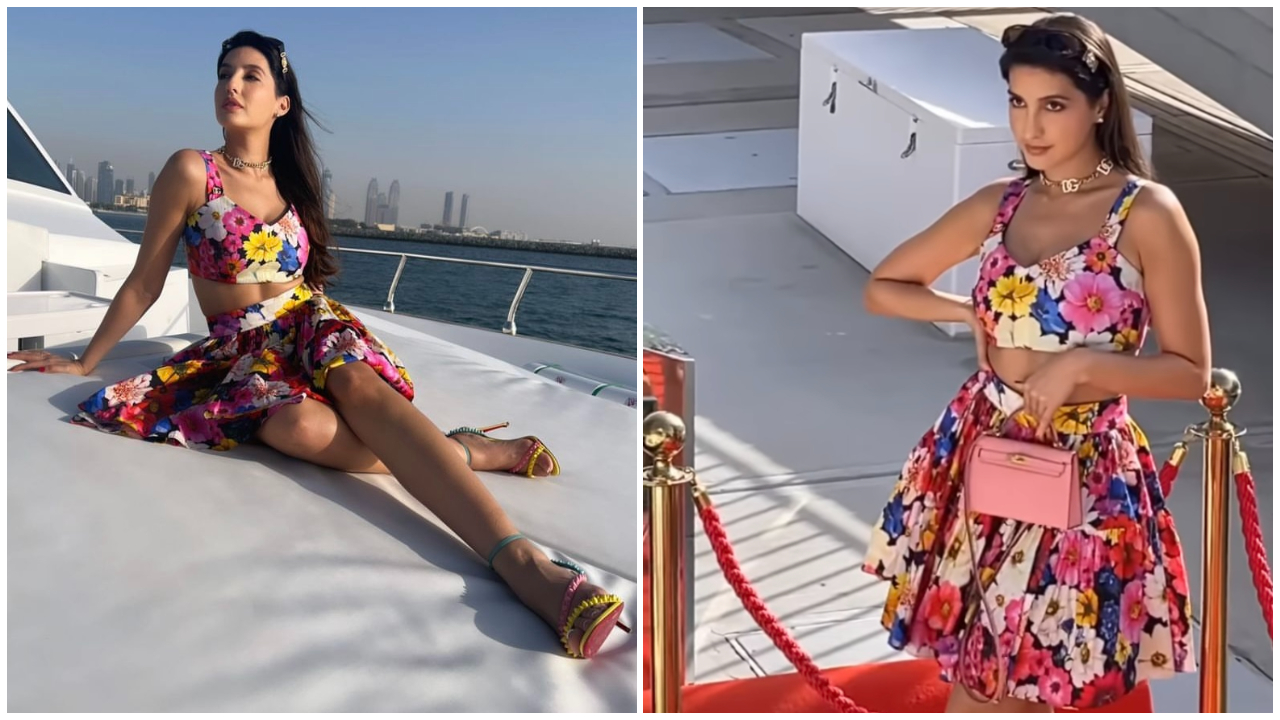 Nora Fatehi in a Dolce & Gabbana co-ord skirt set was the birthday beauty  we loved to bits | PINKVILLA