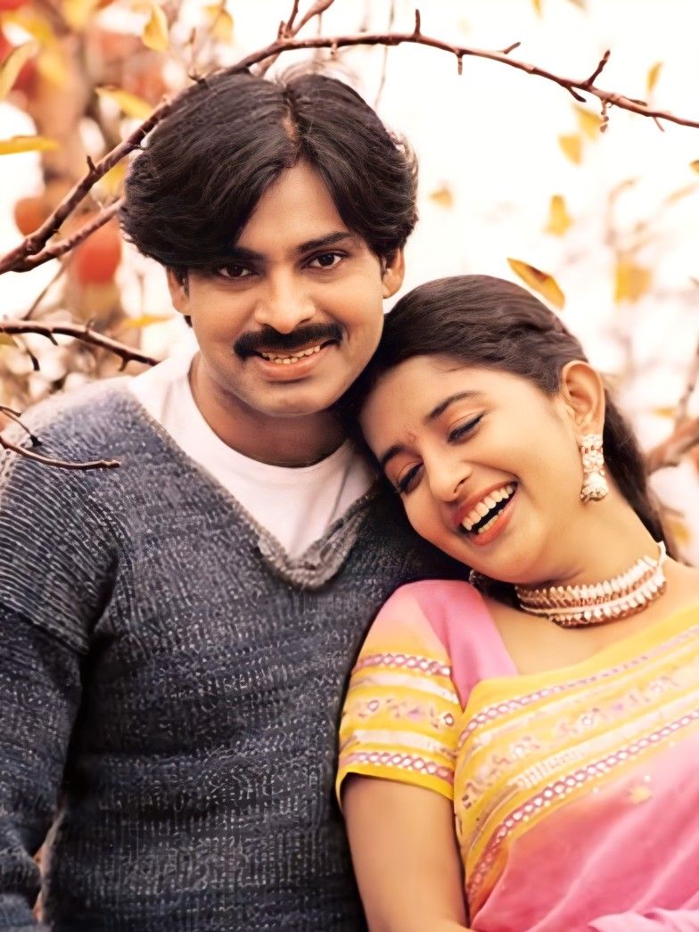 Meera Jasmine with Pawan Kalyan from Gudumba Shankar