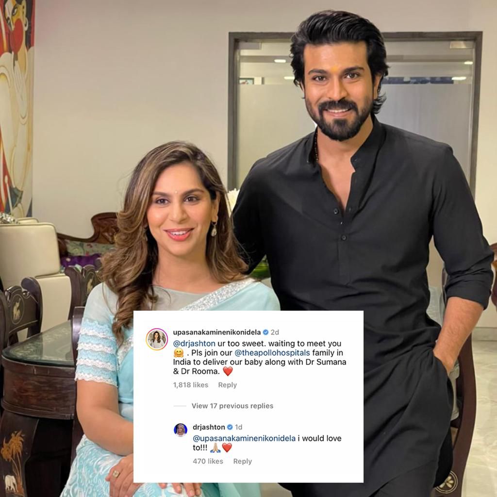 Ram and Upasana planning to welcome their firstborn in India