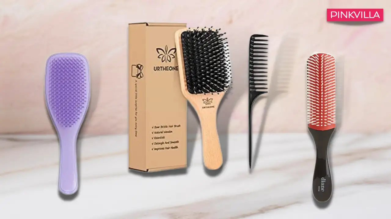 SANDIP Best Hair Brush Combo of Hair Brush with Soft Nylon Bristles   Simple Normal use Brush for Women and Men4 pcs  Zigzag HairBand Mens and  Womens Metal Zig Zag Hair