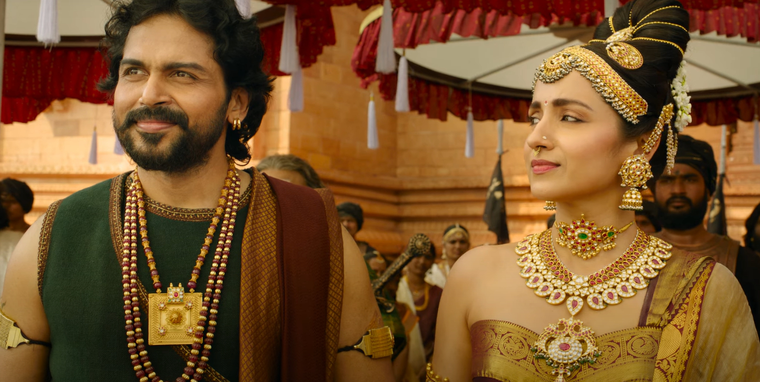 Karthi and Trisha in Ponniyin Selvan 2 trailer