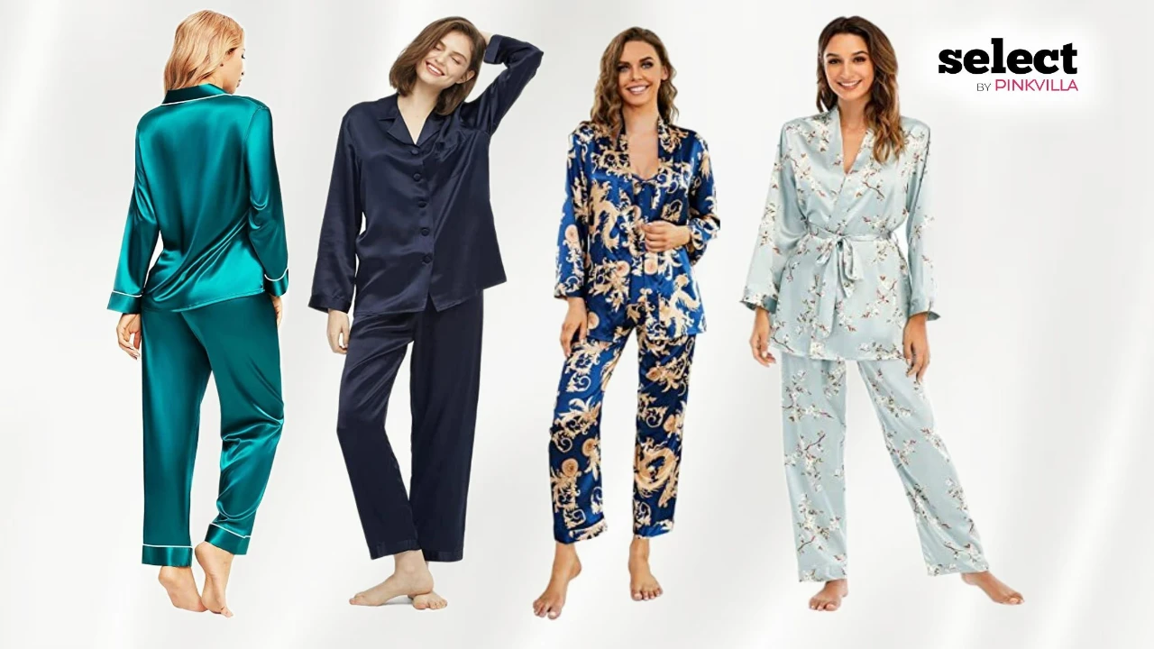 Unisex Fashion Soft Silk Casual Pajama Sets Two Pieces Shirts & Shorts  Sleepwear(5 Colors)