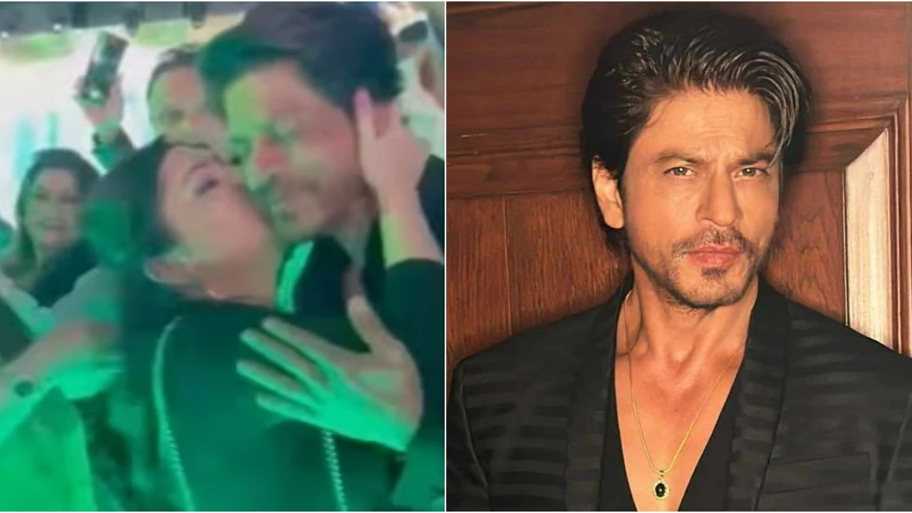 Watch Over Excited Female Fan Kisses Shah Rukh Khan In Dubai Netizens Call Her Lucky 