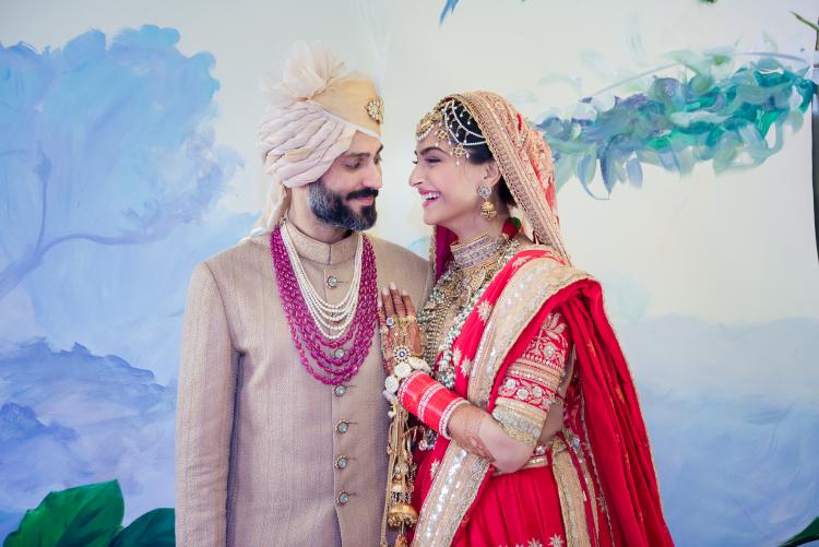 Sonam K Ahuja and Anand S Ahuja's wedding reception saw the likes of Shah Rukh Khan and Salman Khan.