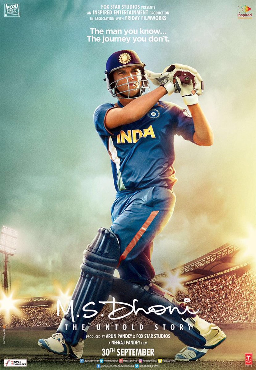 100 not out for Dhoni! Sushant's M.S. Dhoni - The Untold Story ...