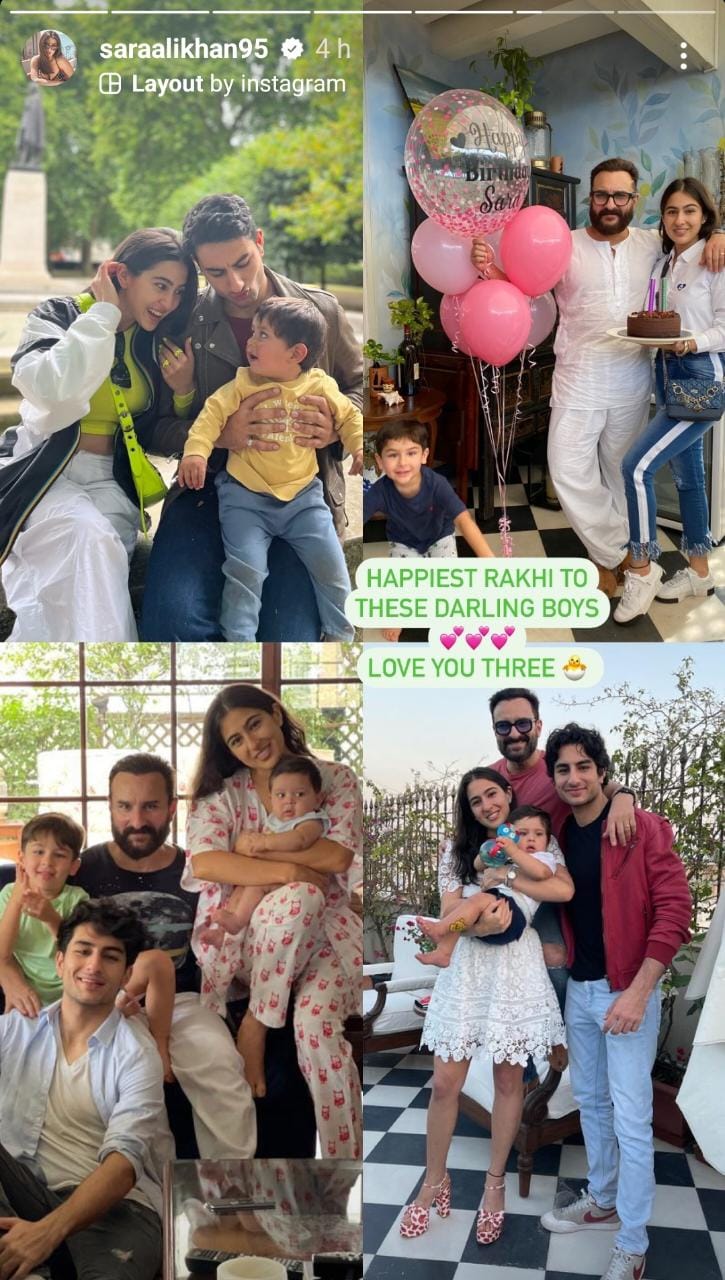 Sara Ali Khan Misses Dad Saif Ali Khan And Brothers Ibrahim Taimur And Jeh