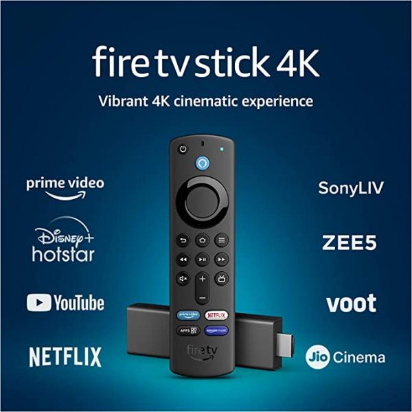 Fire TV Stick 4K with all-new Alexa Voice Remote 