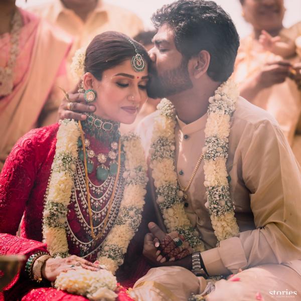 EXCLUSIVE: Nayanthara wanted red custom-made wedding saree; Personalized  with her and Vignesh Shivan's name