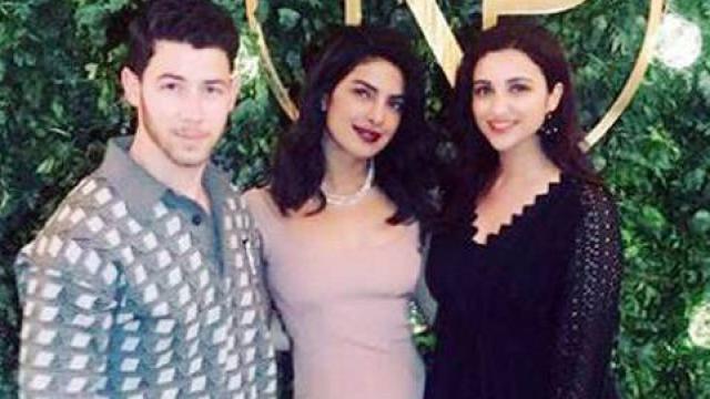 EXCLUSIVE: Parineeti Chopra trying to coax Nick Jonas to dance on Priyanka Chopra's song at the sangeet