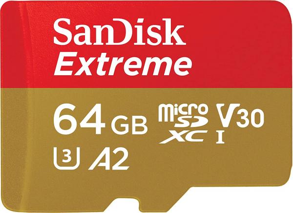 SanDisk Extreme microSD UHS Card 64GB