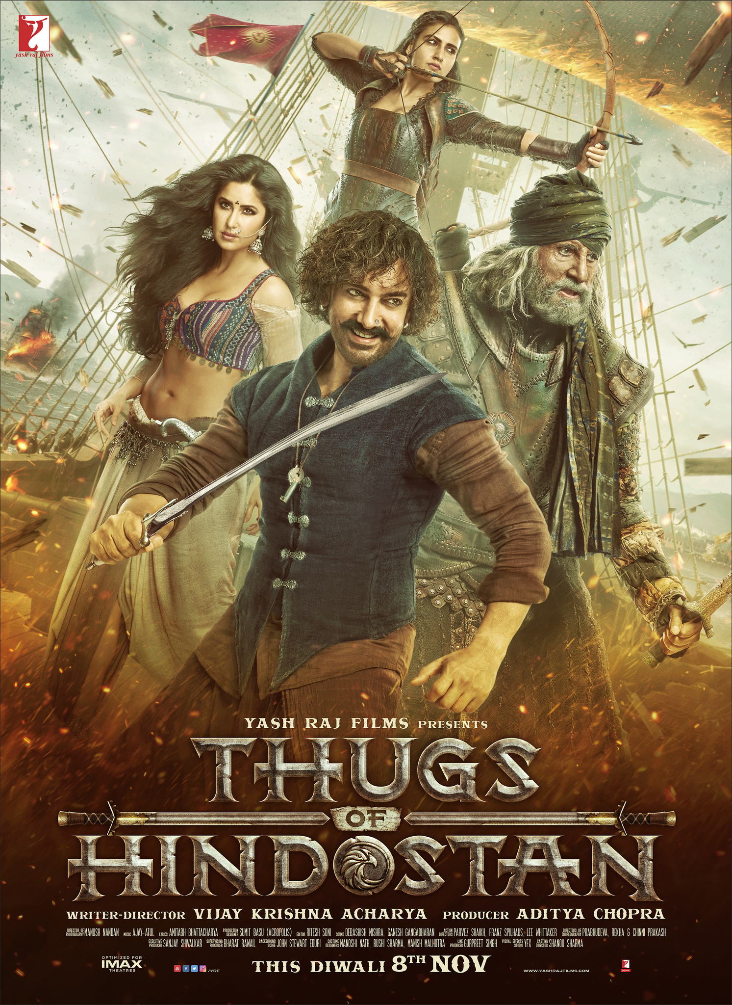 Thugs of Hindostan Mid Movie Review: Aamir, Amitabh & Fatima’s action thriller leaves you feeling exhilarating