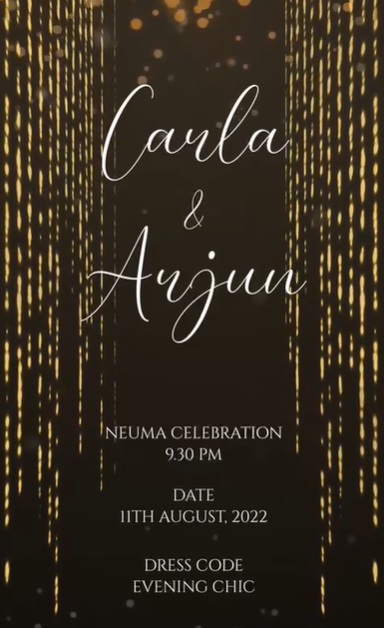 EXCLUSIVE: Arjun Kanungo & Carla Dennis’ wedding card & guest list out ...