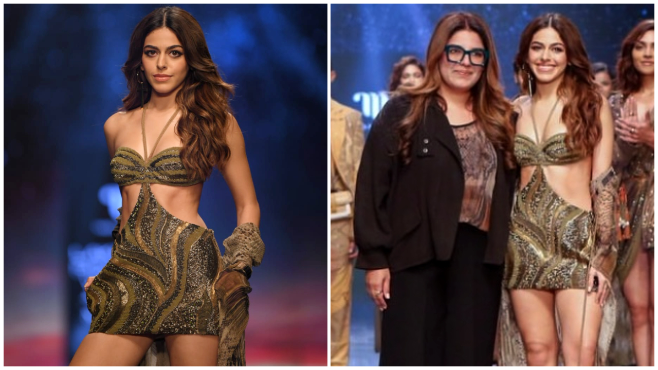 Alaya as a showstopper at Lakme Fashion Week