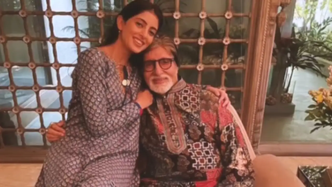 Amitabh Bachchan and Navya Naveli Nanda are all smiles in the ...