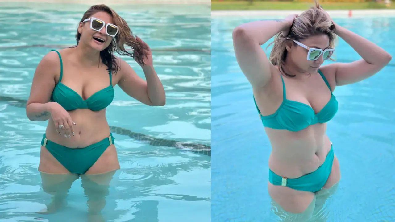 Uravashi Nudes - PICS: Urvashi Dholakia embraces her stretch marks in teal green bikini with  a powerful message | PINKVILLA