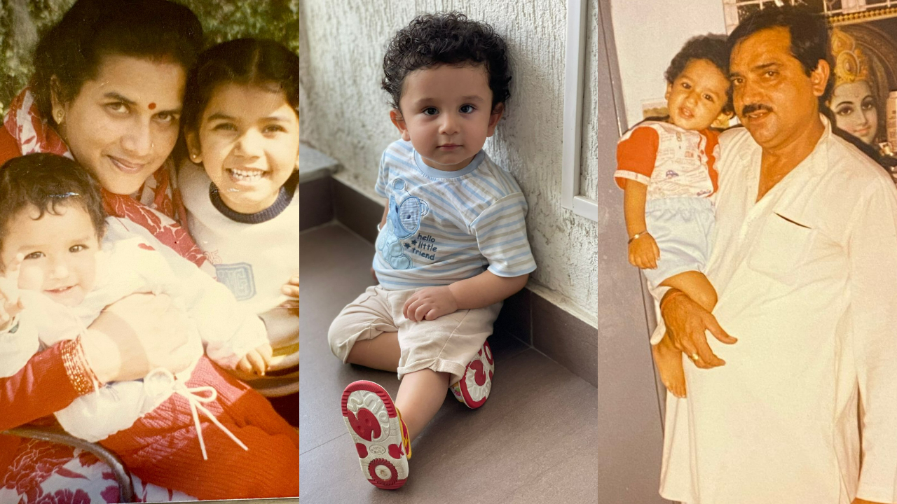 (L) Suyyash with his mother and sister/ (Centre) Nirvair Rai/ (R) Suyyash with his father