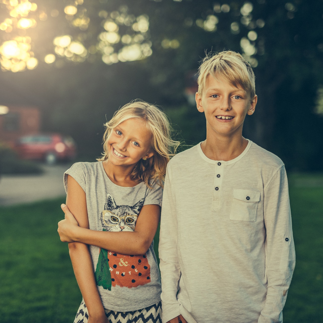 A brother and sister thinking about  Cute and Adorable Nicknames for Brother