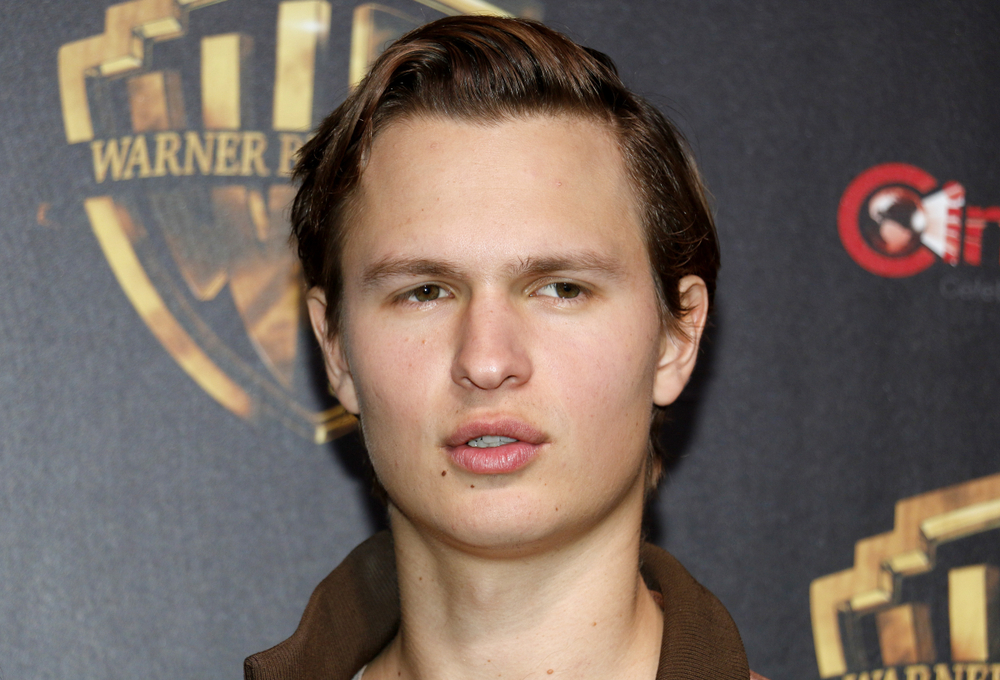 Ansel Elgort is a celebrity with a beauty mark