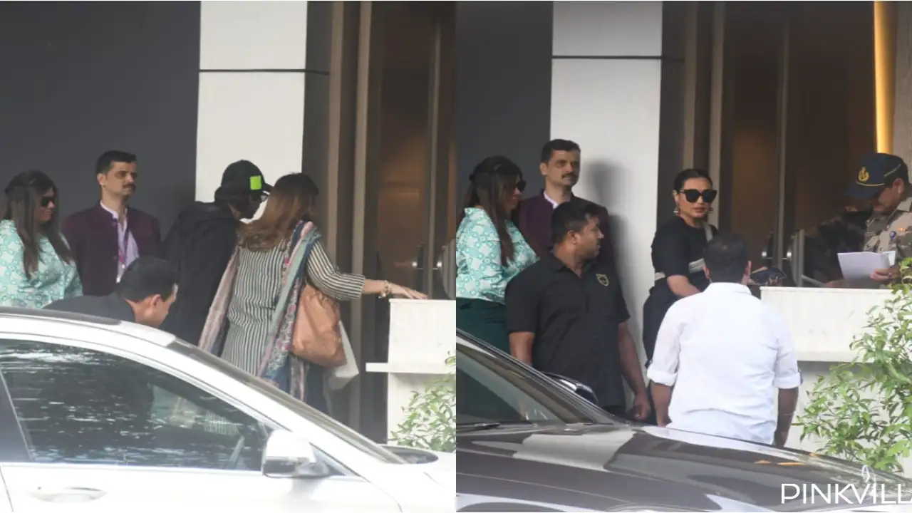 1280px x 720px - PICS: Shah Rukh Khan and Rani Mukerji twin in black as they get clicked at  the airport | PINKVILLA