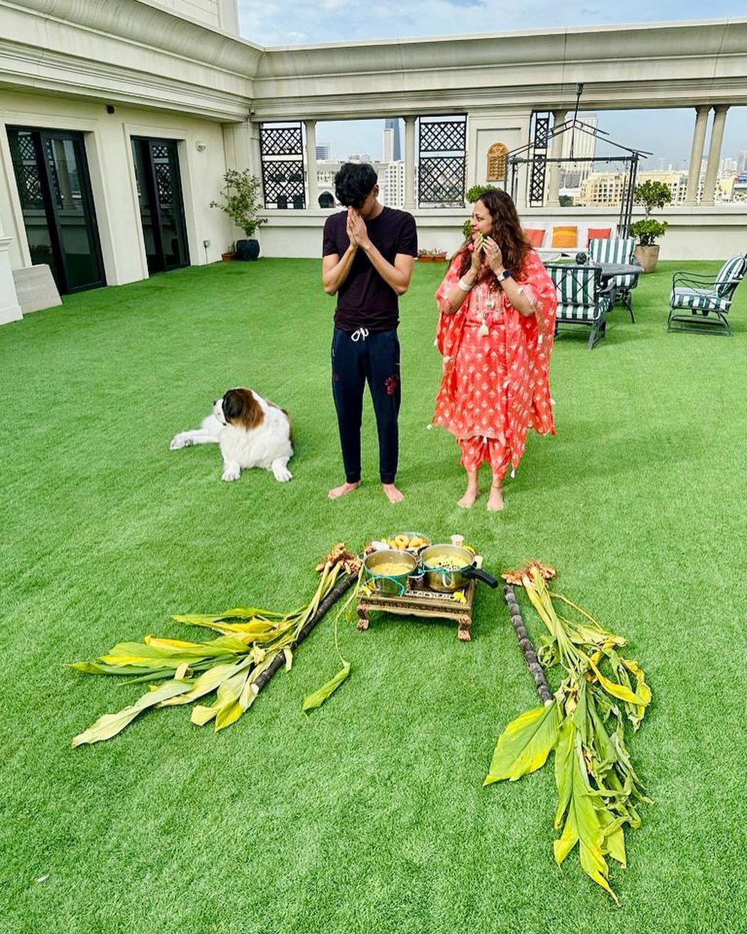 Terrace area of Madhavan's house