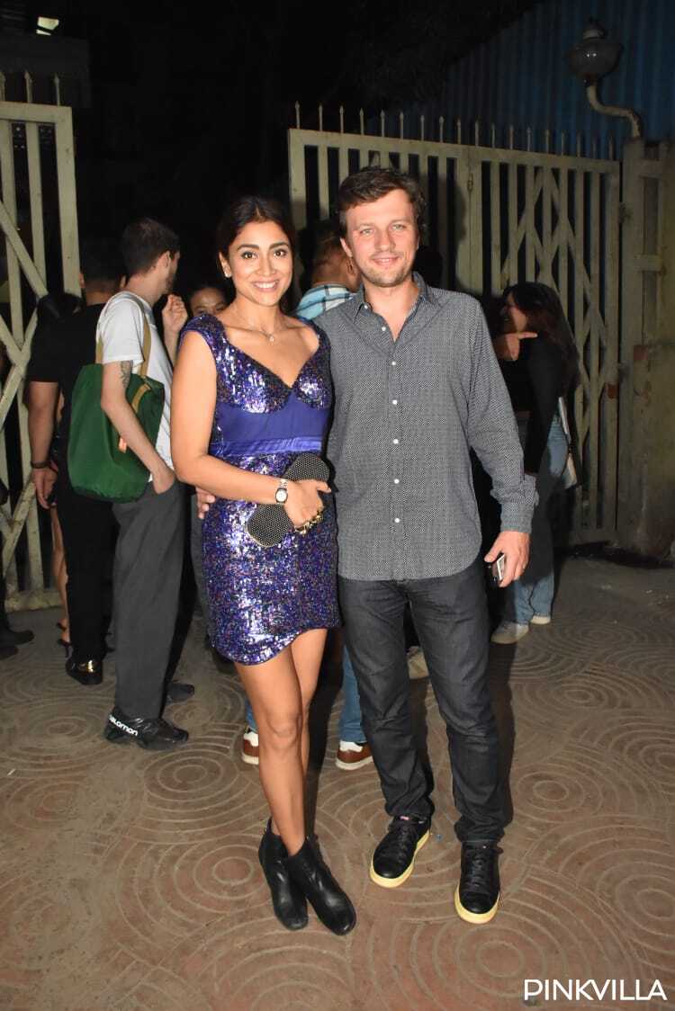 Shriya Saran Gets Clicked With Husband Andrei Koscheev And Their Pda Moment Is Too Cute Pics