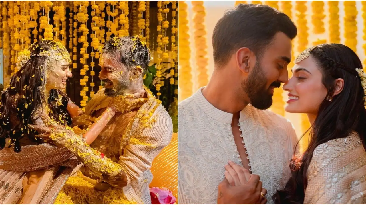 Athiya Shetty, KL Rahul's pics from Haldi are all about 'happiness ...