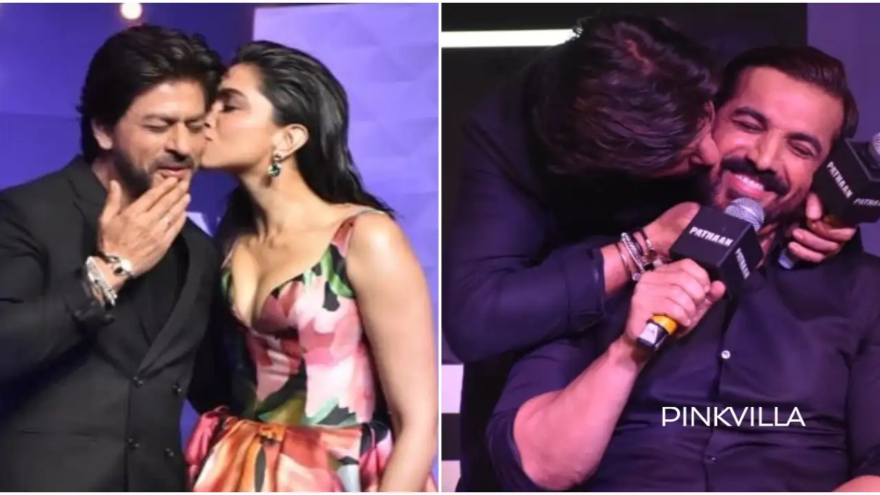 Pathaan Success Meet: Deepika Padukone's kiss to Shah Rukh Khan ...