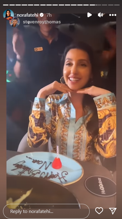 Nora Fatehi's Instagram story