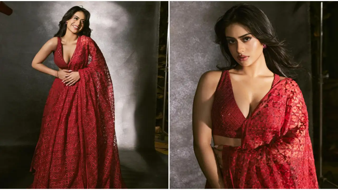 Kajal And Sarhuk Khan Porn Hd - Nysa Devgan 'looks so much like Kajol' in latest PICS; Here's how much her  red Anita Dongre lehenga costs | PINKVILLA