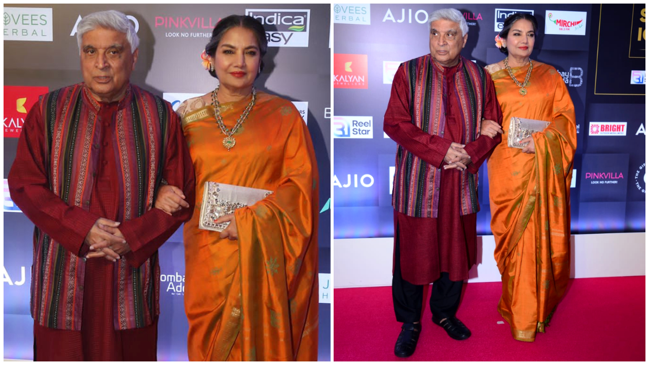 Shabana in a silk saree