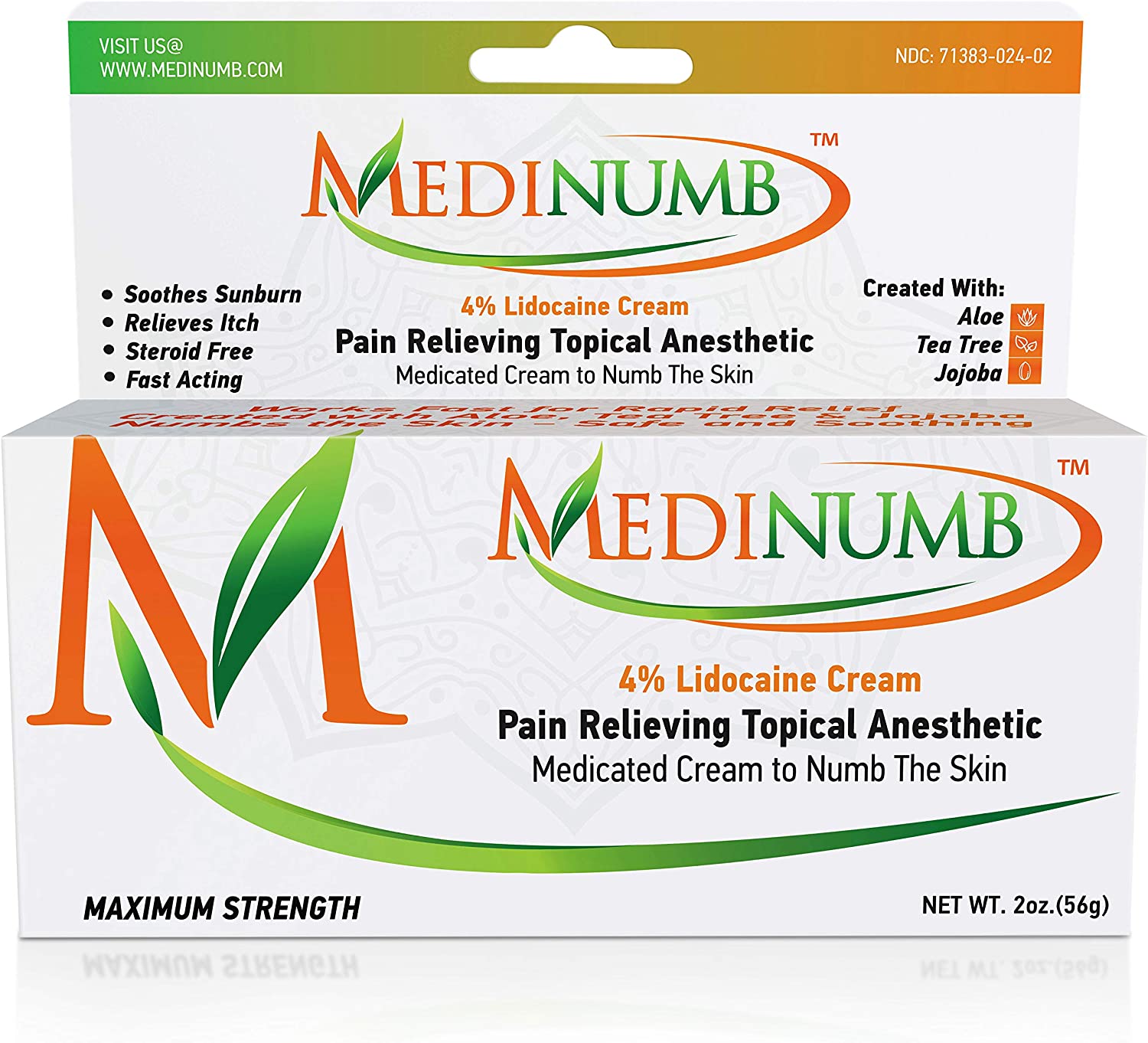 NumbSkin 1056 Lidocaine Numbing Cream 30 grams  Numbskin Cream