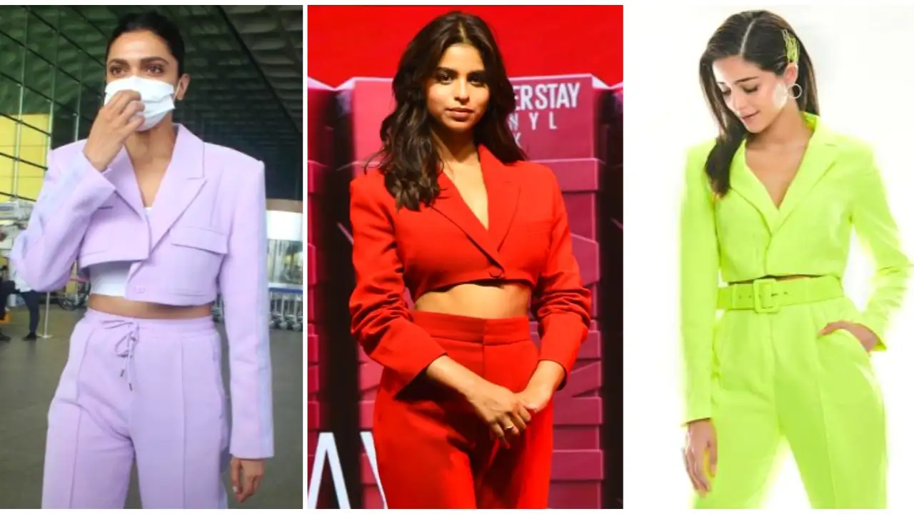 Deepika Ki Sexy Video - Deepika Padukone, Suhana Khan to Ananya Panday: 4 ways to Spring into the  season of fun with cropped blazers | PINKVILLA