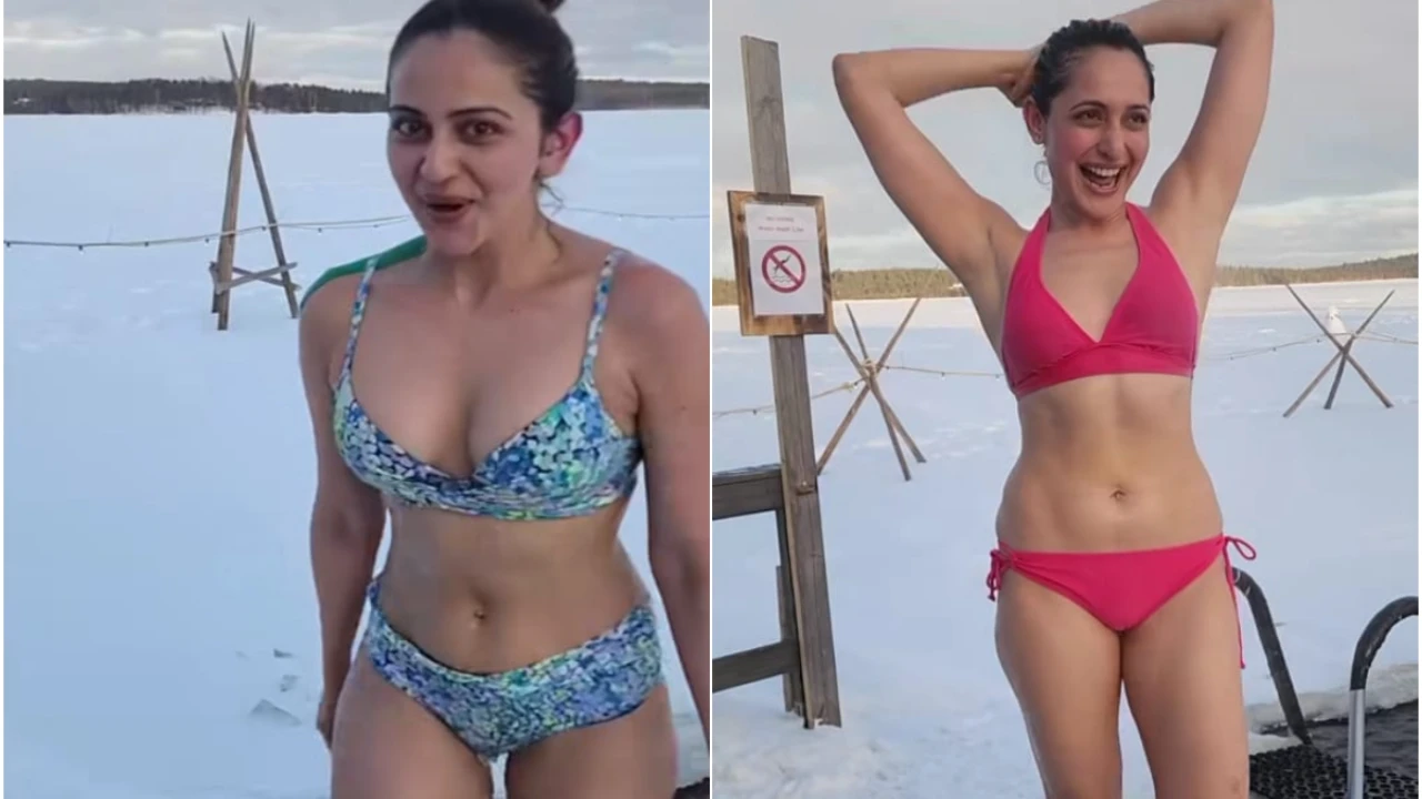 Pragya Jaiswal Photos Xxx - After Rakul Preet Singh, Pragya Jaiswal takes a dip in freezing ice water  wearing pink bikini | PINKVILLA