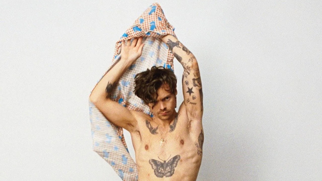 Grammy Awards 2023 Harry Styles Shirtless Red Carpet Photos