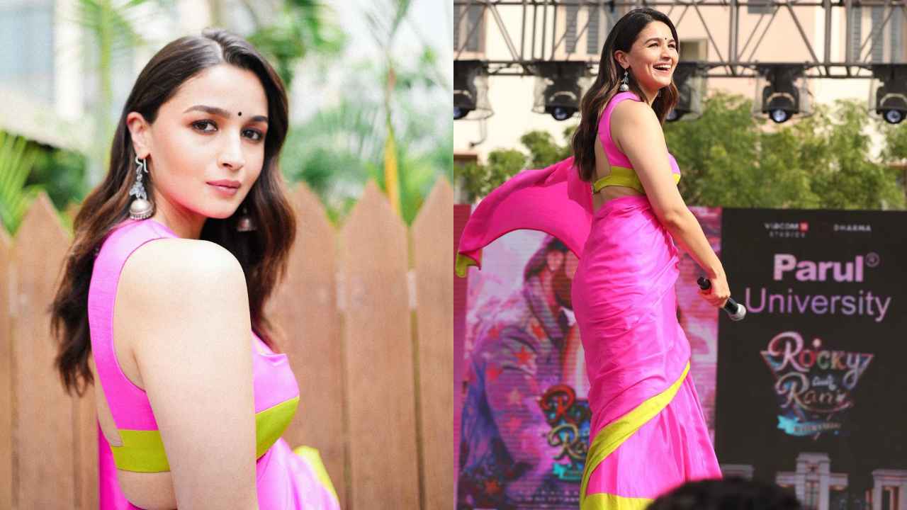 Buy New Alia Bhatt Maroon Celebrity Wear Sharara Pattern Dress - Zakarto