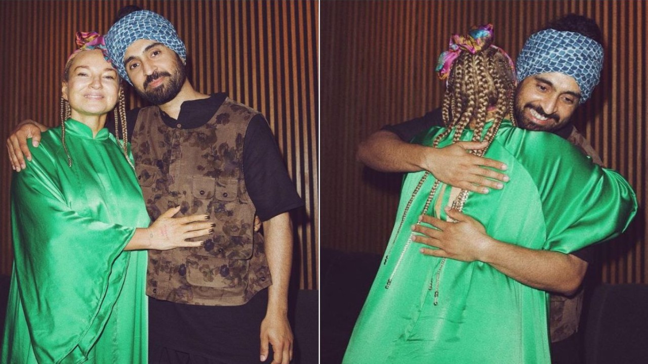 Diljit Dosanjh hugs Cheap Thrills singer Sia, shares happy PICS from