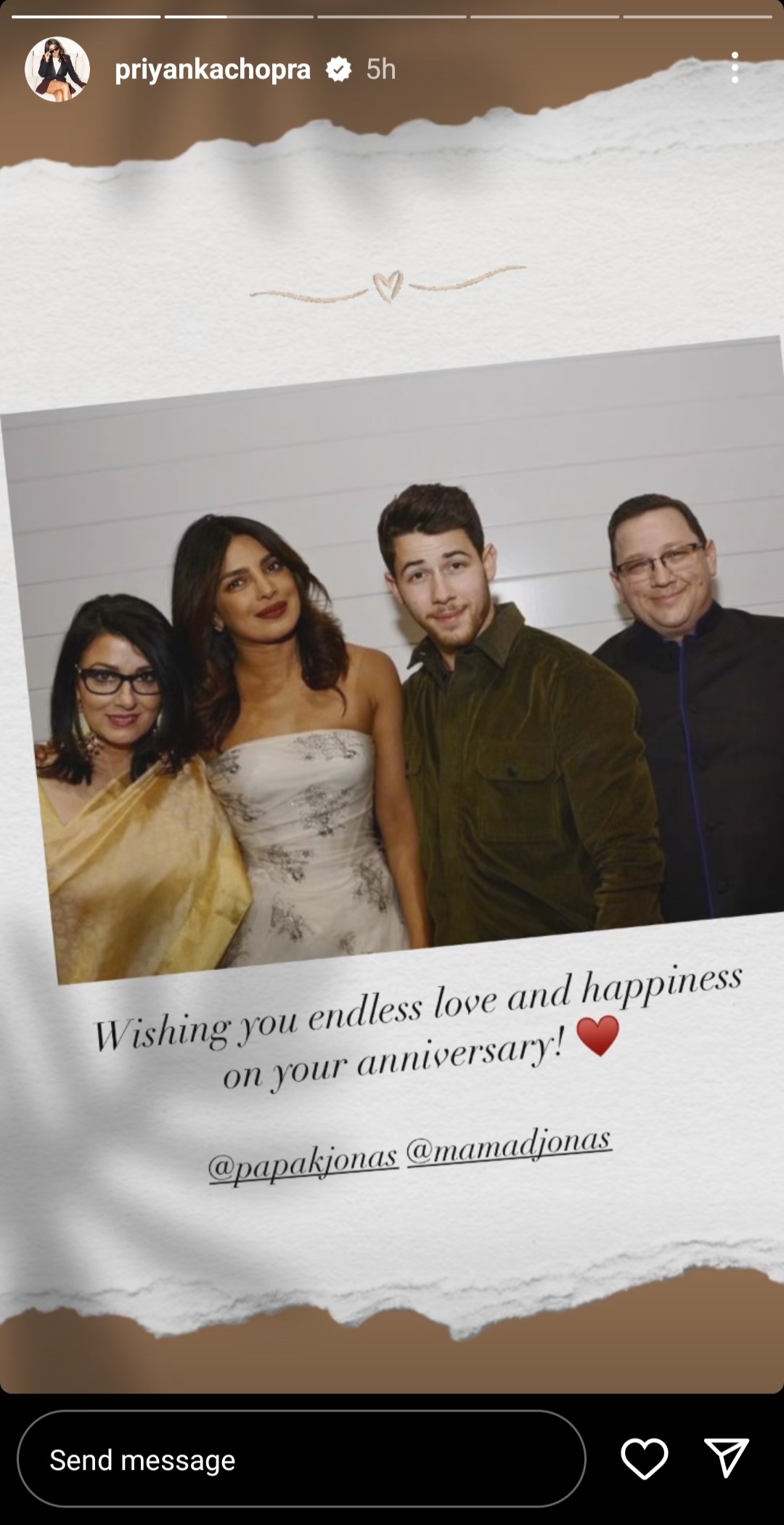 Nick and Priyanka wish Kevin Jonas on his wedding anniversary by