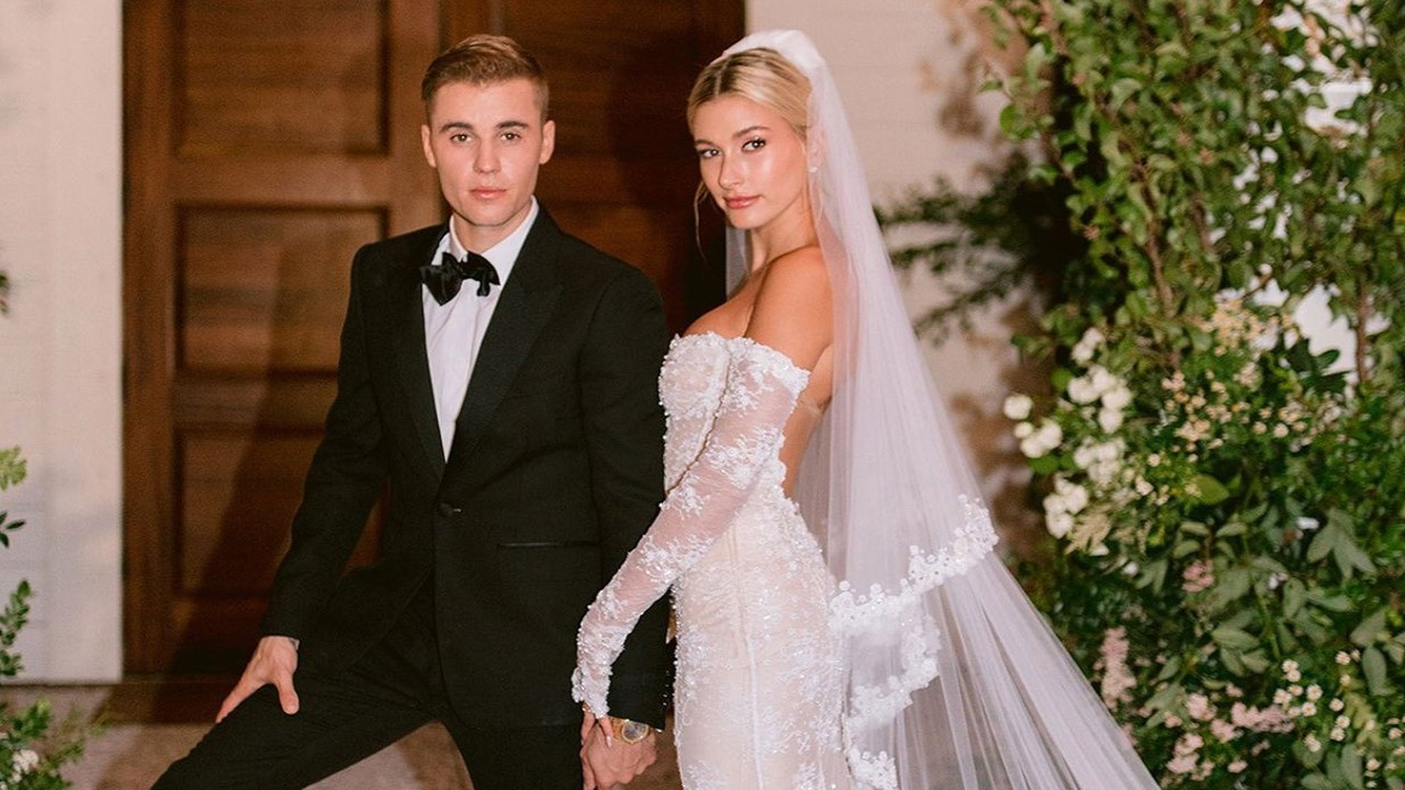 'Nothing short of breathtaking': From customized veil to embroidered jacket; everything you need to know about Hailey Bieber's wedding looks