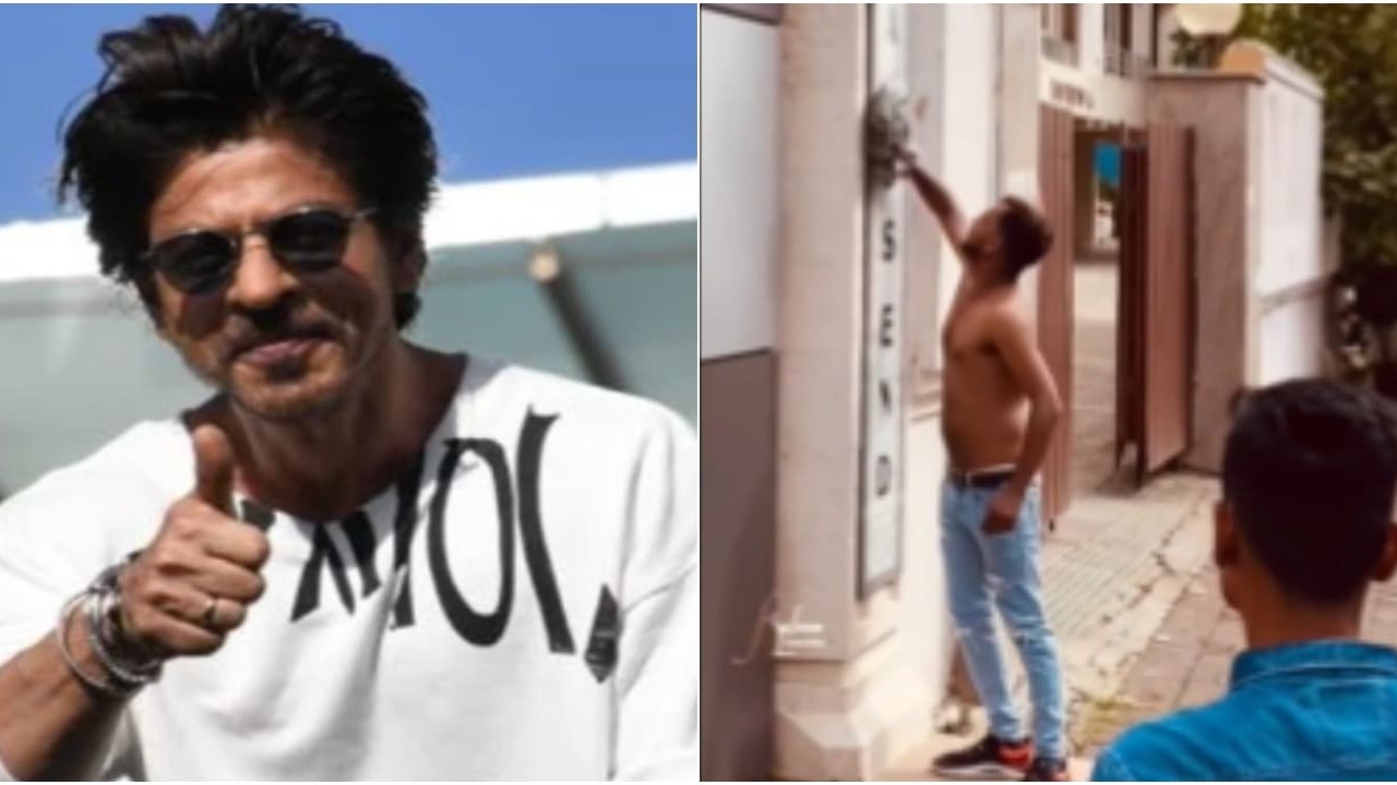 Shah Rukh Khan's heartwarming response to man scrubbing Mannat's wall with rag