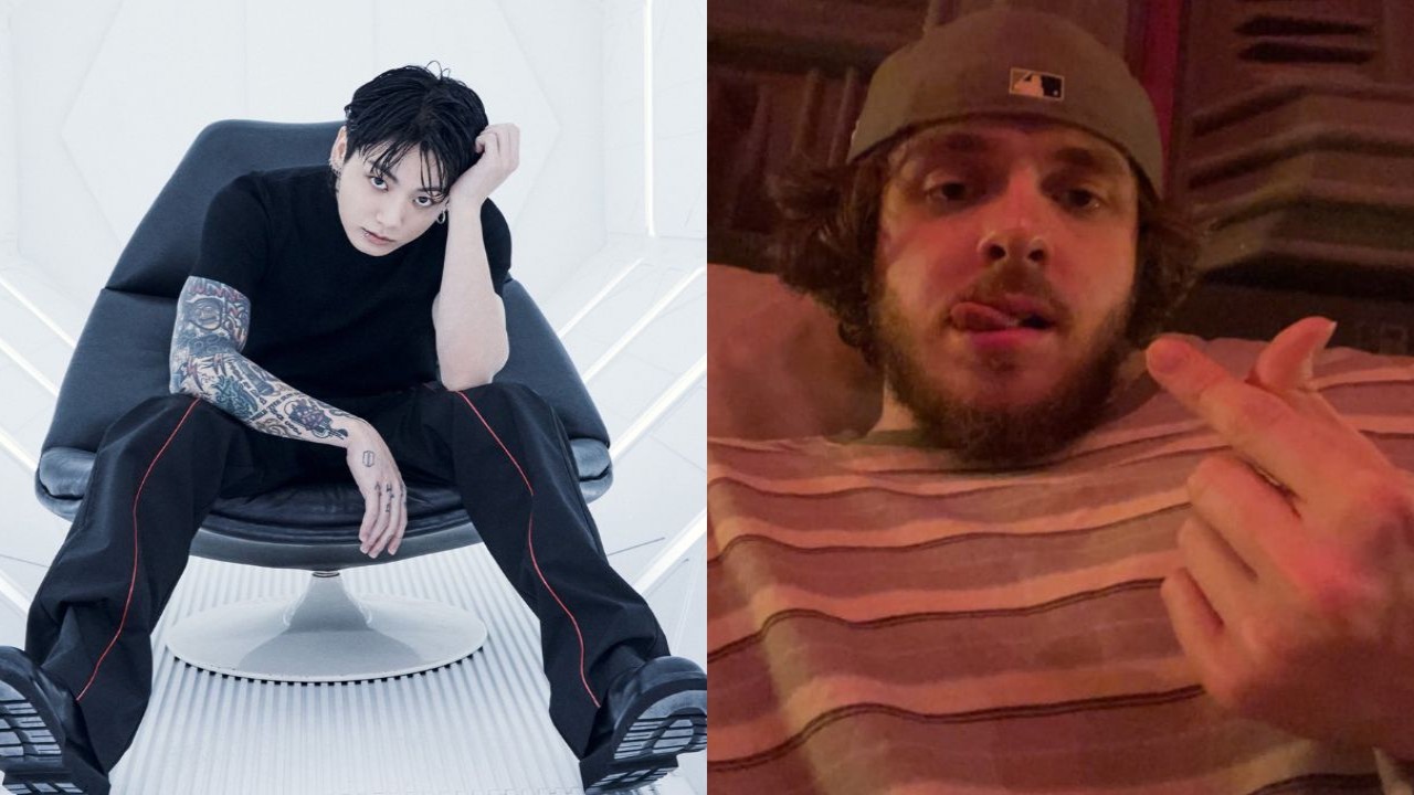 JUNGKOOK DO BTS, JACK HARLOW;  CRÉDITOS: BIGHIT MUSIC e Instagram de Jack