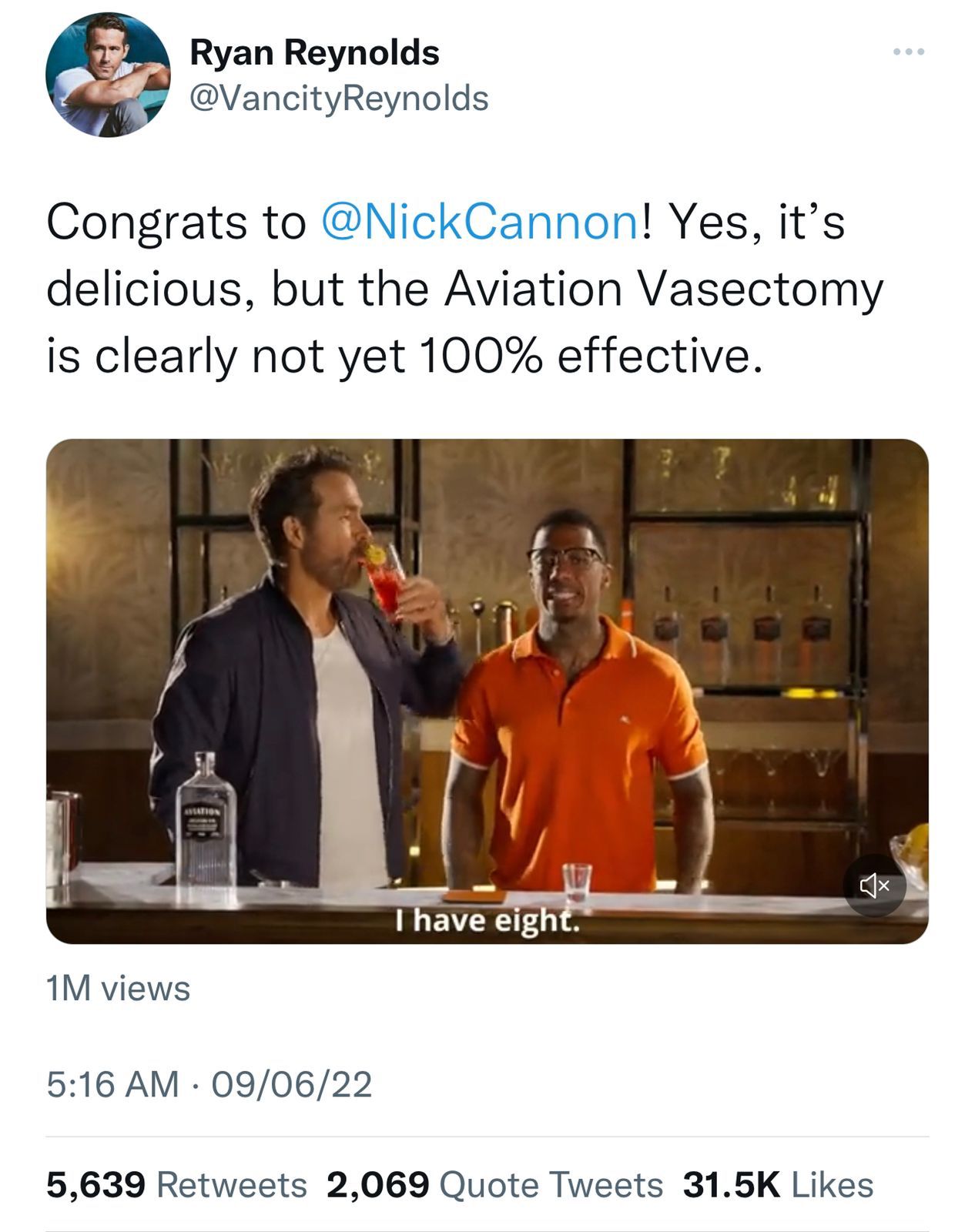 Ryan Reynolds Pokes Fun at Nick Cannon's Baby Number 11 Announcement –  Billboard