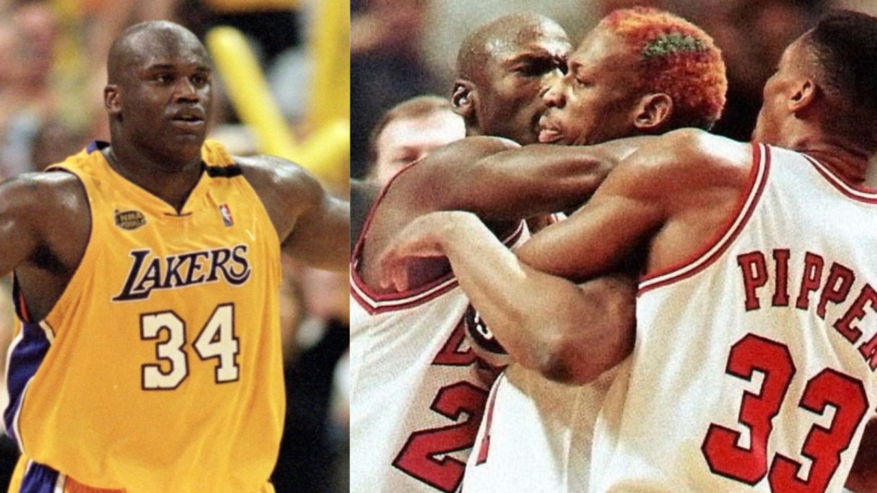 When Michael Jordan and Scottie Pippen had to stop Dennis Rodman from fighting 7-foot-1 Shaquille O’Neal