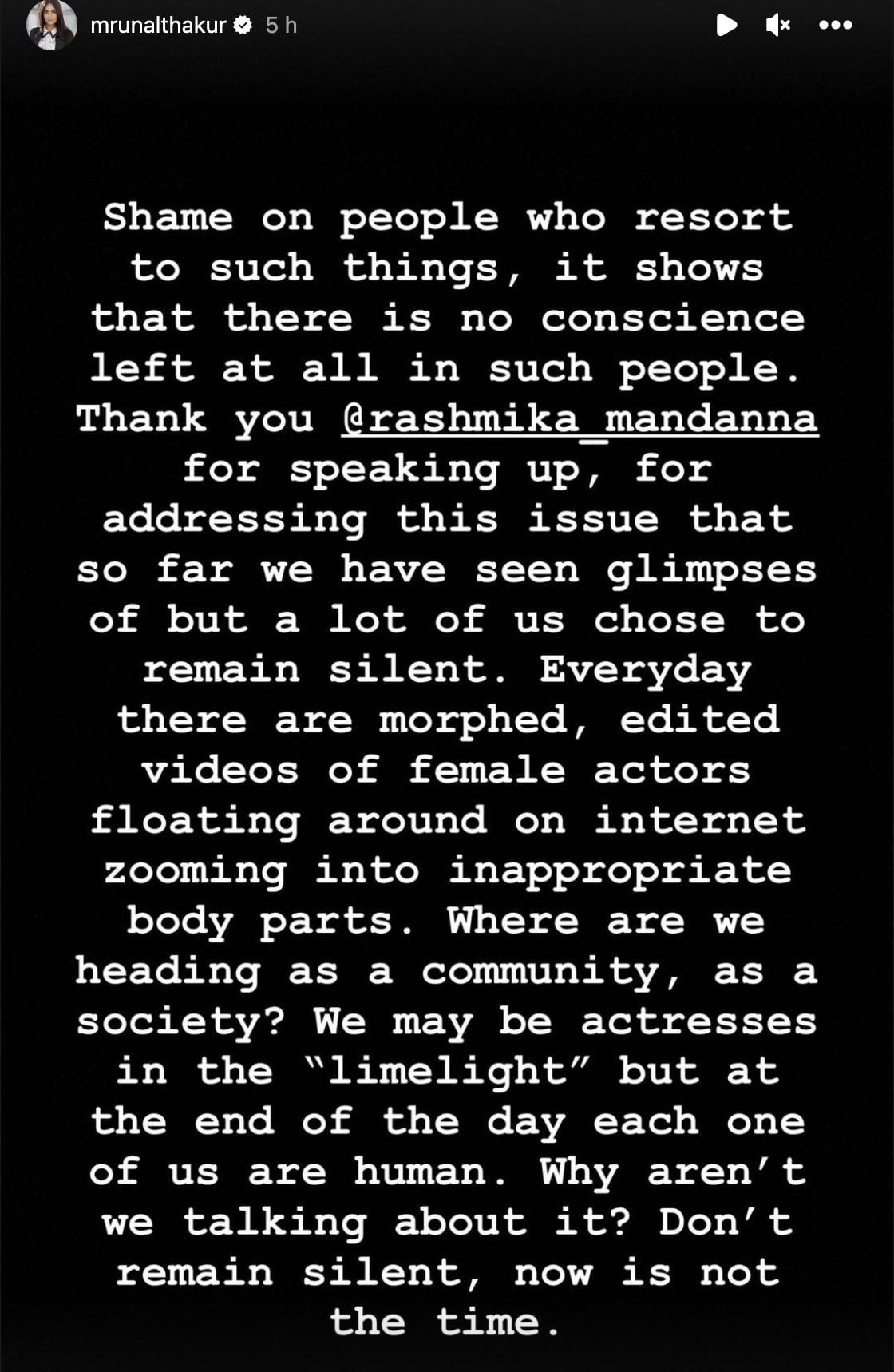 Mrunal Thakur applauds Rashmika Mandanna's stand against viral deepfake  video; encourages others to speak up | PINKVILLA