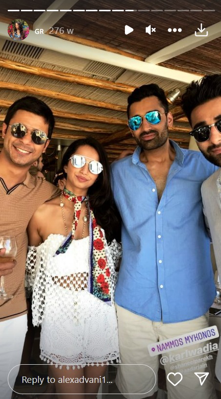 La ANTIGUA Foto De Aadar Jain Con Alekha Advani Y La Ex Novia Tara ...